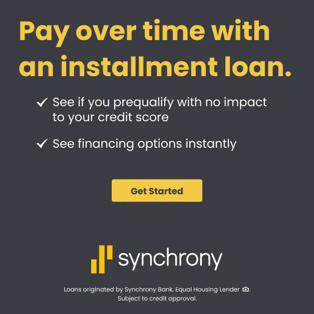 Pay over time with an installment loan from Synchrony