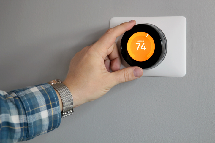 Smart Thermostat Turned to Heat