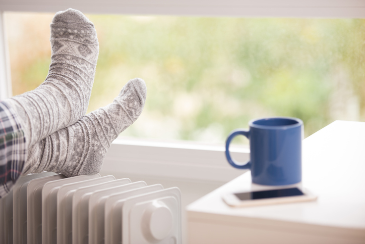 Feet on a Warm Radiator