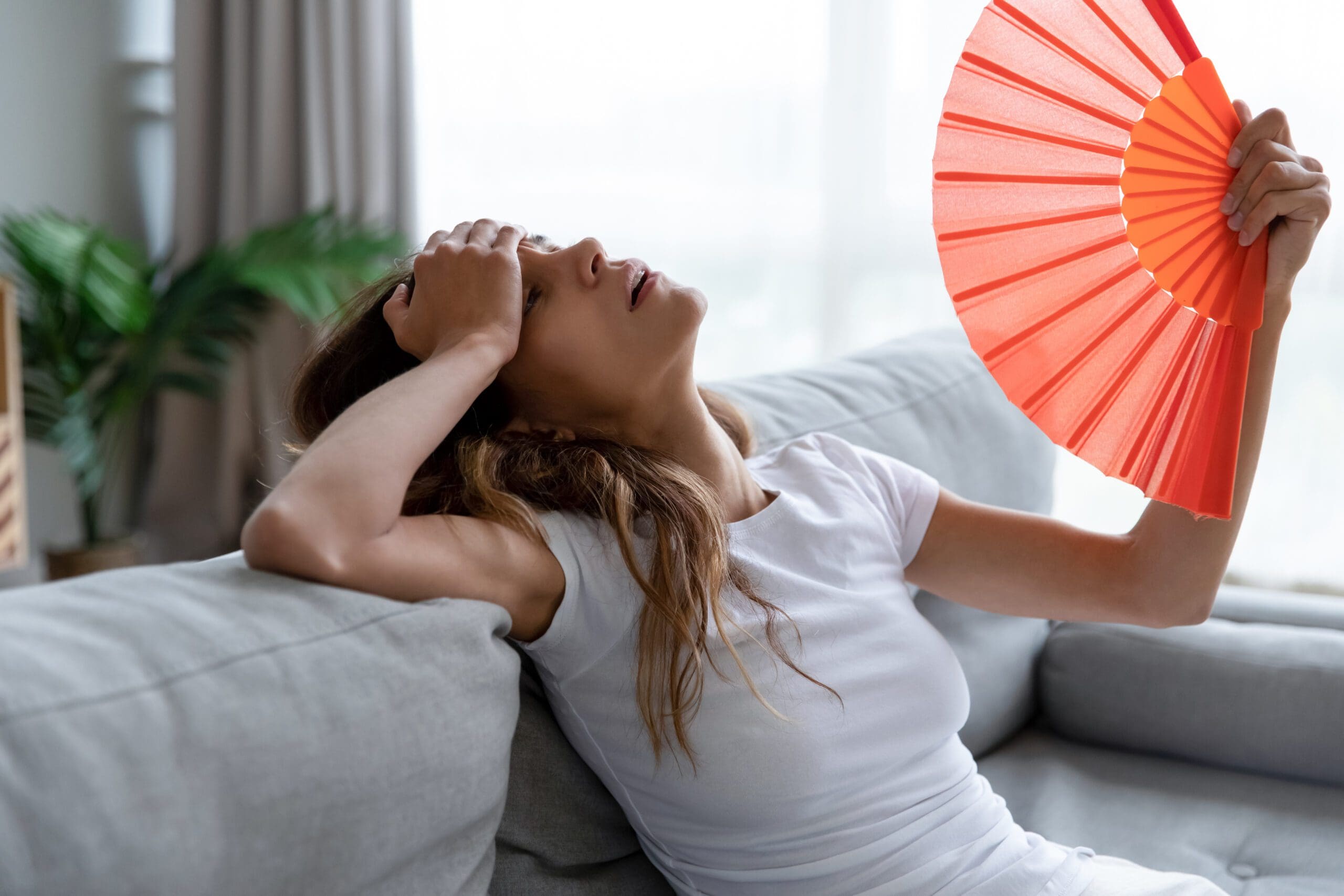 Woman with Paper Fan