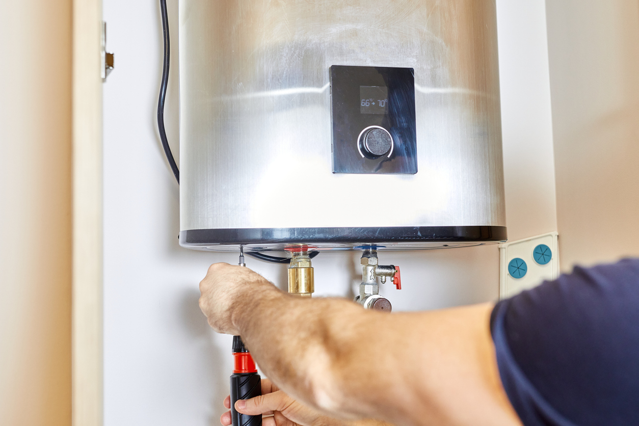 Technician Replacing the Water Heater in Tampa