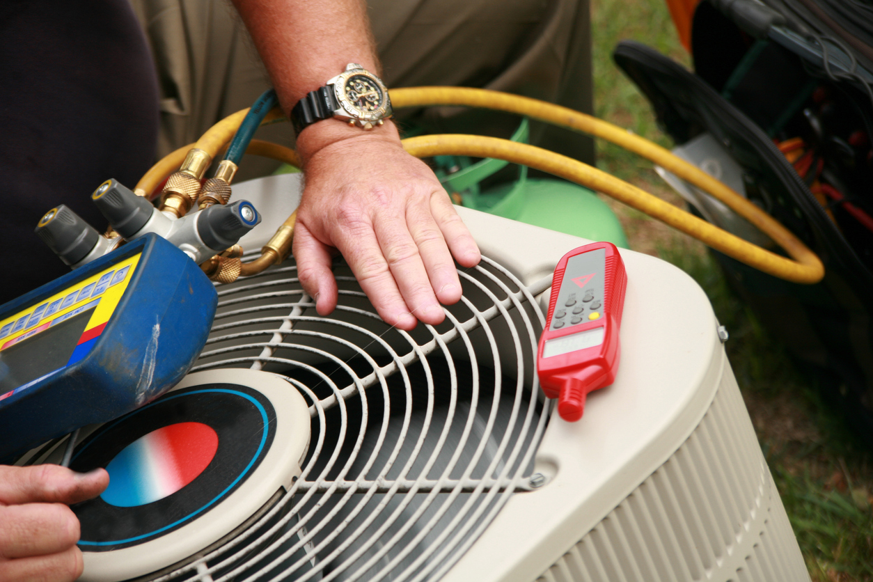 Checking AC unit