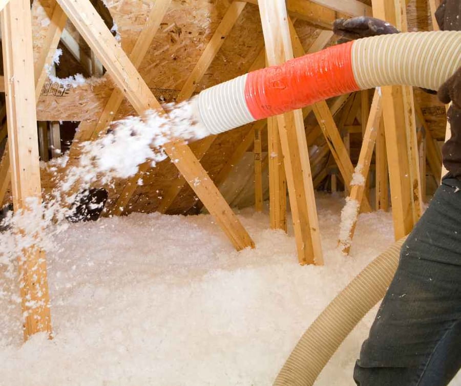 Blown-in insulation service